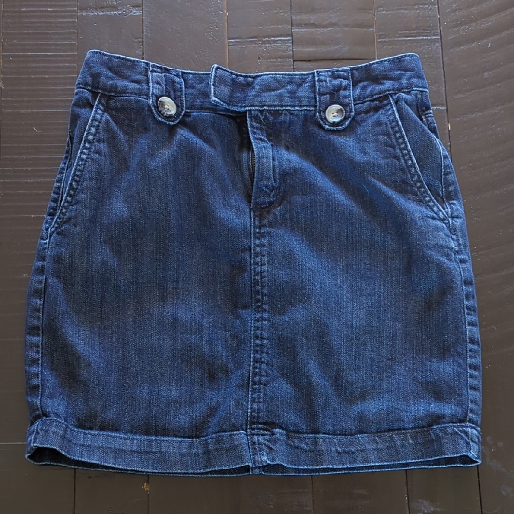 Banana Republic Blue Denim Mini Skirt